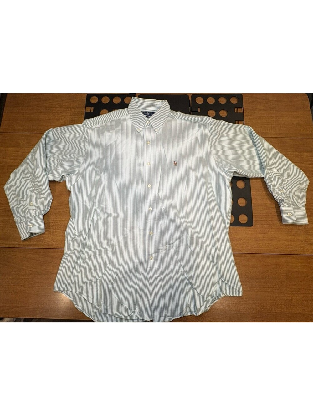 Ralph Lauren Blake 100% Cotton Men's Button-Down Dress Shirt, Medium-301